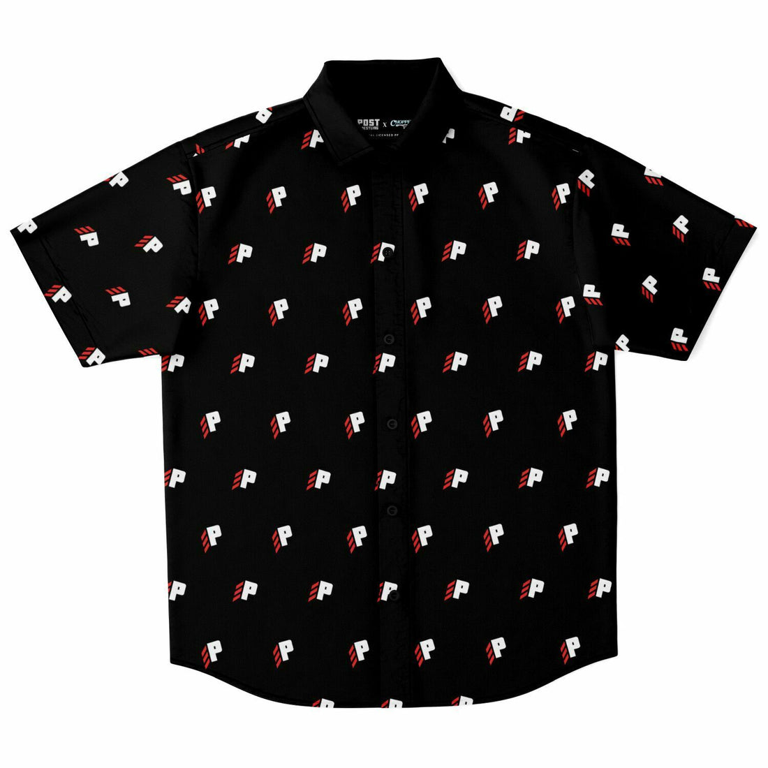 ///P Black Button Down Shirt