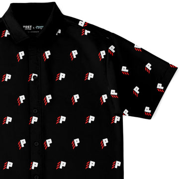 ///P Black Button Down Shirt