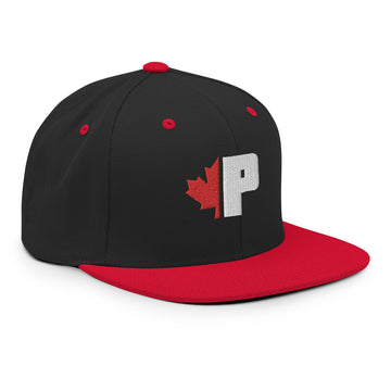 ///P Canada Black & Red Snapback