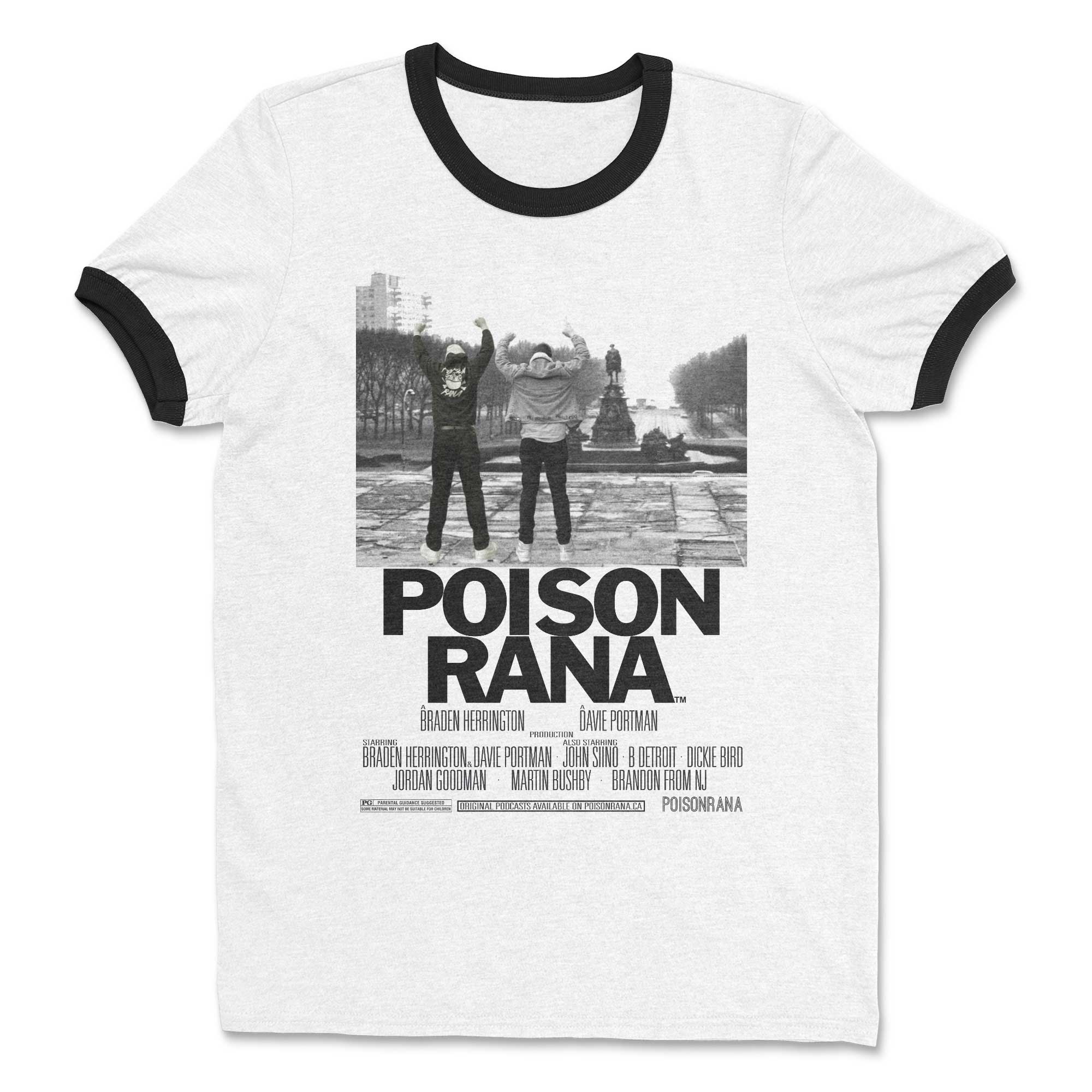Poisonrana Wrestlemania 40 Commemorative Ringer Tee