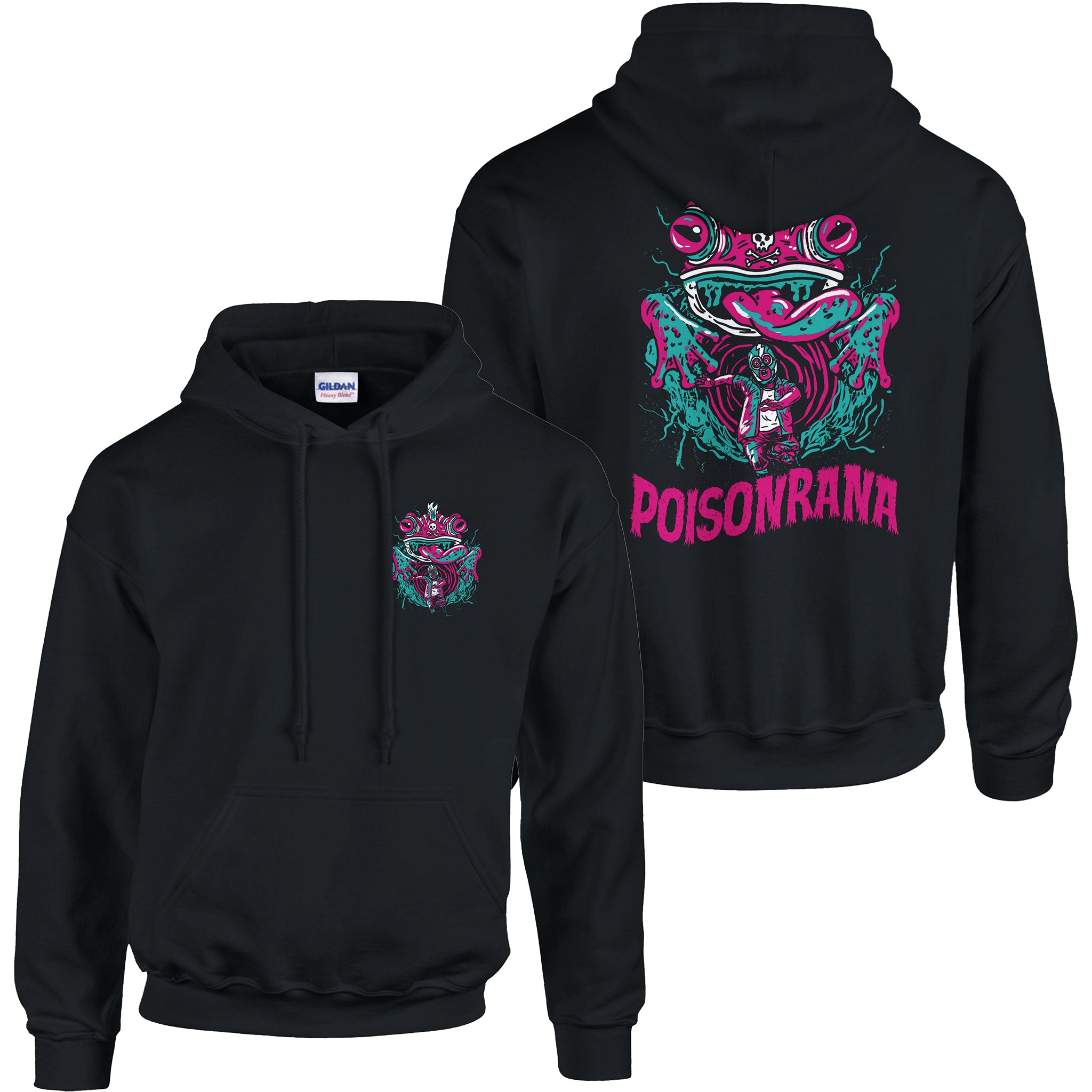 Lucha Frog of Doom Deluxe Hoodie