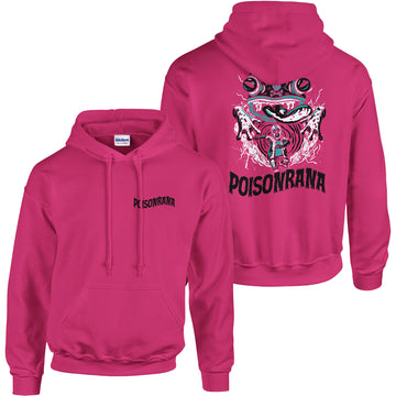 Lucha Frog of Doom Deluxe Pink Hoodie