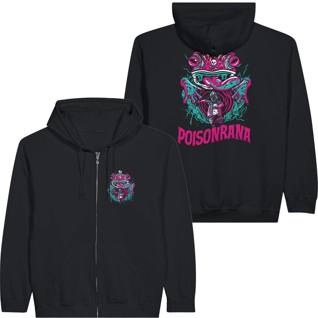 Lucha Frog of Doom Deluxe Hoodie