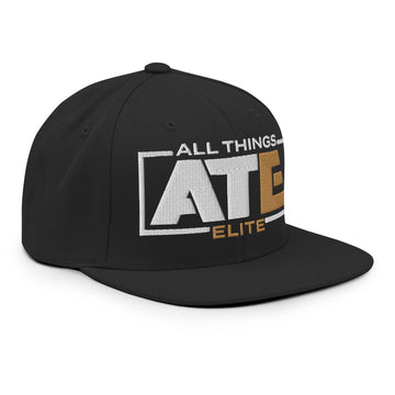 All Things Elite Black Snapback Hat